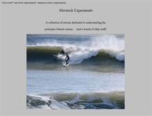 Tablet Screenshot of maverickexperiments.com